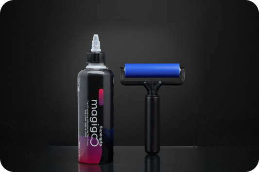 Magigoo Glide Kit with Supergrip - roller applicator, 250ml Supergrip bottle and cleaning cloth